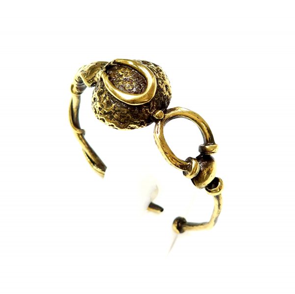 Hand Made Brass Bracelet Plated in Vintage Bronze - SKU# BRN-2023 - Image 2
