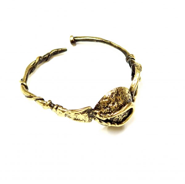 Hand Made Brass Bracelet Plated in Vintage Bronze - SKU# BRN-2023 - Image 3