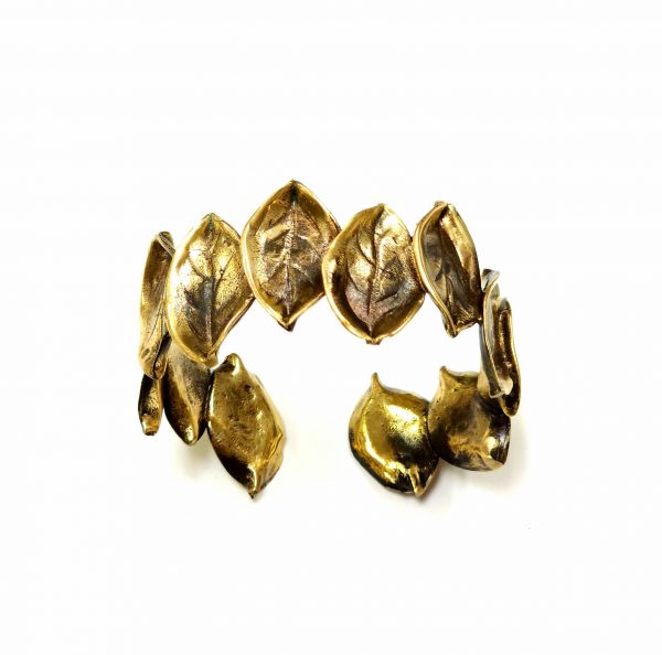 Hand Made Brass Bracelet Plated in Vintage Bronze - SKU# BRN-2024 - Image 2
