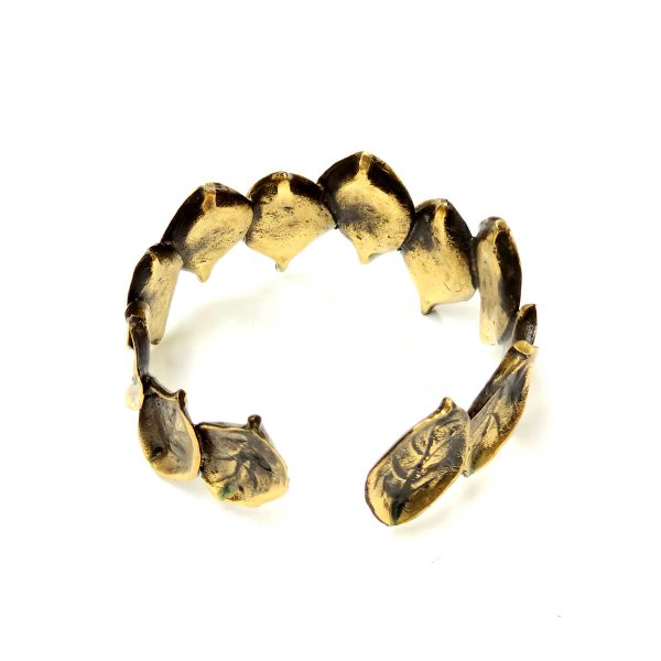 Hand Made Brass Bracelet Plated in Vintage Bronze - SKU# BRN-2024 - Image 5