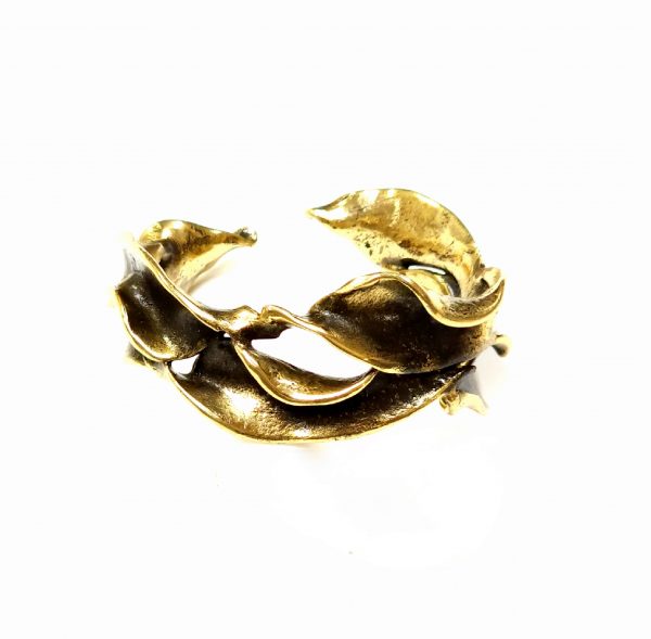 Hand Made Brass Bracelet Plated in Vintage Bronze - SKU# BRN-2025 - Image 2