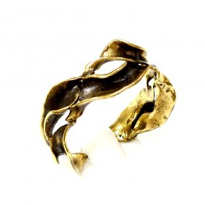 Hand Made Brass Bracelet Plated in Vintage Bronze - SKU# BRN-2025