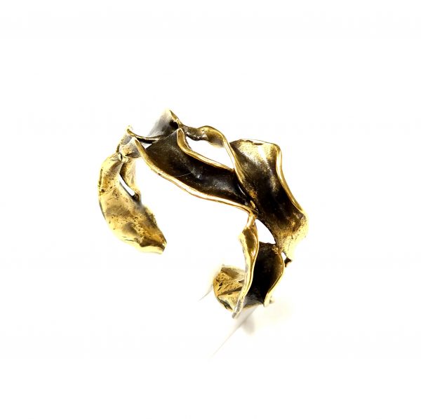 Hand Made Brass Bracelet Plated in Vintage Bronze - SKU# BRN-2025 - Image 3
