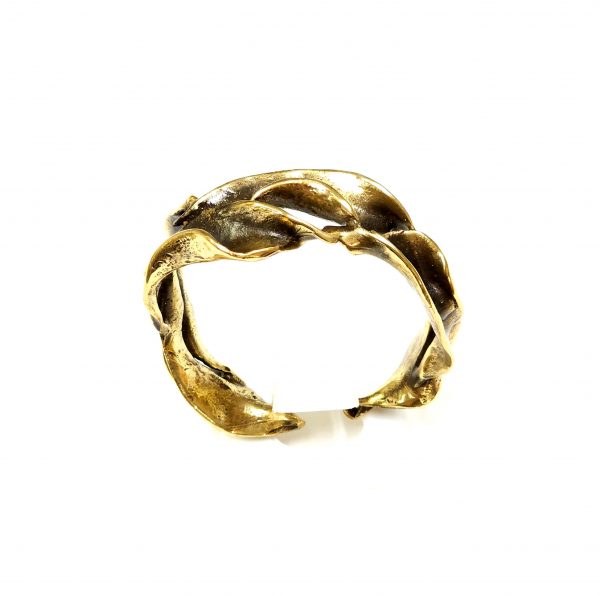 Hand Made Brass Bracelet Plated in Vintage Bronze - SKU# BRN-2025 - Image 4