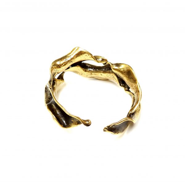 Hand Made Brass Bracelet Plated in Vintage Bronze - SKU# BRN-2025 - Image 5