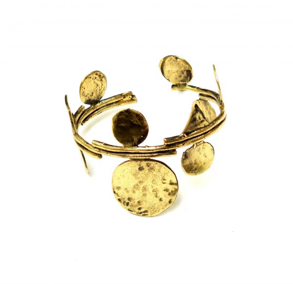 Hand Made Brass Bracelet Plated in Vintage Bronze - SKU# BRN-2027 - Image 5