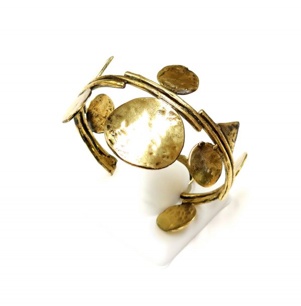 Hand Made Brass Bracelet Plated in Vintage Bronze - SKU# BRN-2027 - Image 2