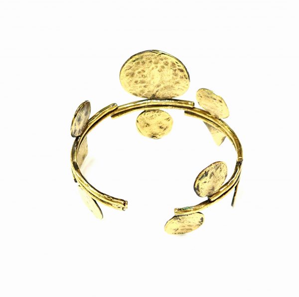 Hand Made Brass Bracelet Plated in Vintage Bronze - SKU# BRN-2027 - Image 4