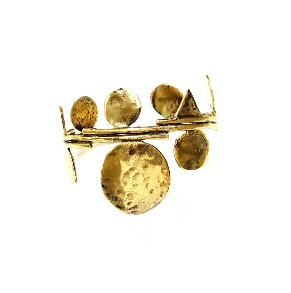 Hand Made Brass Bracelet Plated in Vintage Bronze - SKU# BRN-2027