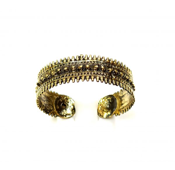 Hand Made Brass Bracelet Plated in Vintage Bronze - SKU# BRN-2028 - Image 2