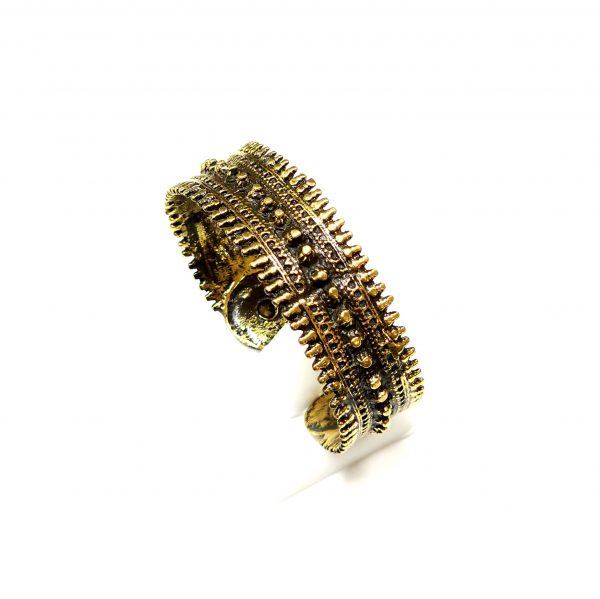 Hand Made Brass Bracelet Plated in Vintage Bronze - SKU# BRN-2028 - Image 3