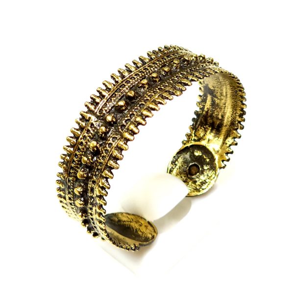Hand Made Brass Bracelet Plated in Vintage Bronze - SKU# BRN-2028