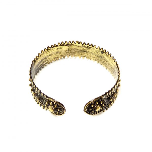Hand Made Brass Bracelet Plated in Vintage Bronze - SKU# BRN-2028 - Image 4