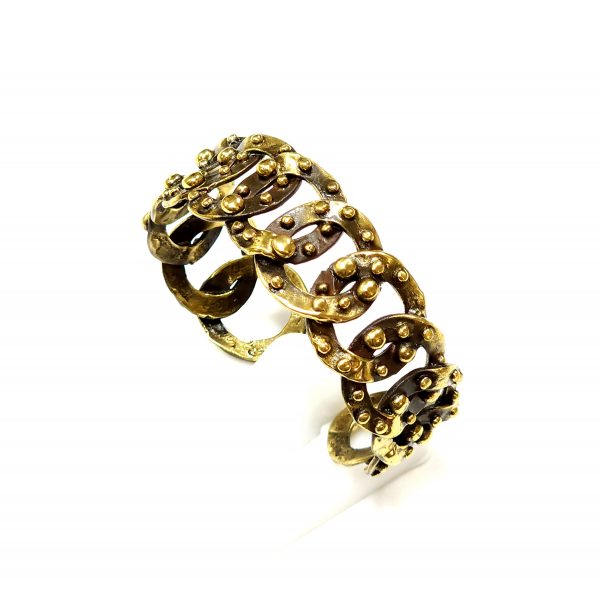 Hand Made Brass Bracelet Plated in Vintage Bronze - SKU# BRN-2029 - Image 3