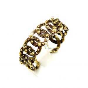 Hand Made Brass Bracelet Plated in Vintage Bronze - SKU# BRN-2029