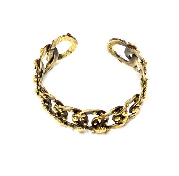 Hand Made Brass Bracelet Plated in Vintage Bronze - SKU# BRN-2029 - Image 4