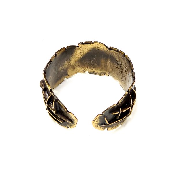 Hand Made Brass Bracelet Plated in Vintage Bronze - SKU# BRN-2030 - Image 4