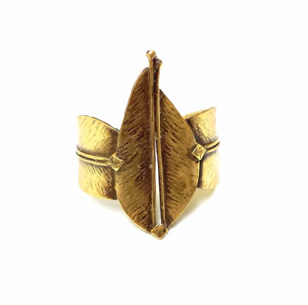 Hand Made Brass Bracelet Plated in Vintage Bronze - SKU# BRN-2032