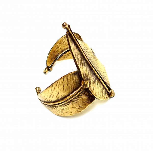 Hand Made Brass Bracelet Plated in Vintage Bronze - SKU# BRN-2032 - Image 2