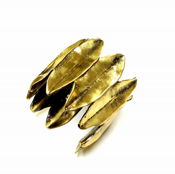 Hand Made Brass Bracelet Plated in Vintage Bronze - SKU# BRN-2034 - Image 3