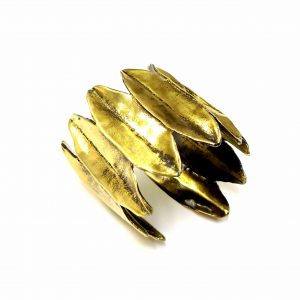 Hand Made Brass Bracelet Plated in Vintage Bronze - SKU# BRN-2034