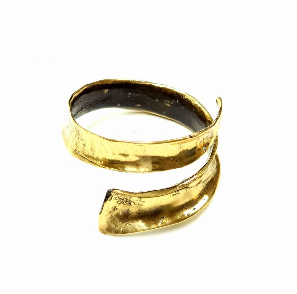 Hand Made Brass Bracelet Plated in Vintage Bronze - SKU# BRN-2035 - Image 2