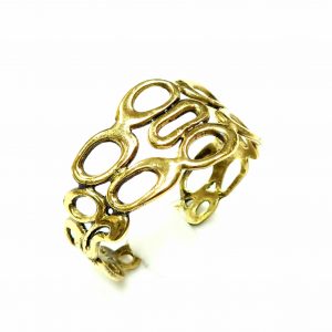 Hand Made Brass Bracelet Plated in Vintage Bronze - SKU# BRN-2037