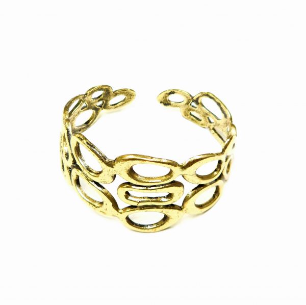 Hand Made Brass Bracelet Plated in Vintage Bronze - SKU# BRN-2037 - Image 3