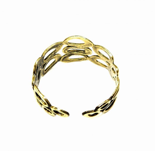 Hand Made Brass Bracelet Plated in Vintage Bronze - SKU# BRN-2037 - Image 4