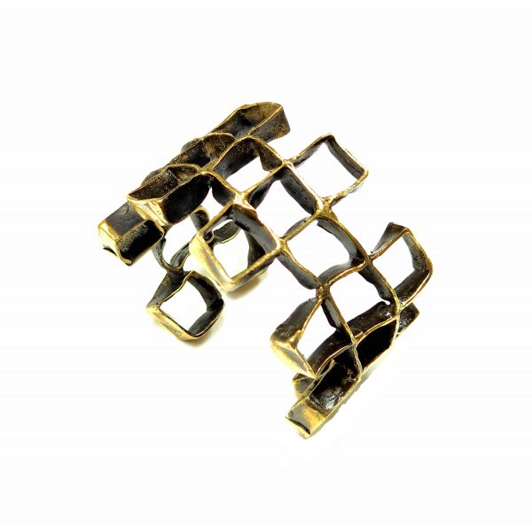 Hand Made Brass Bracelet Plated in Vintage Bronze - SKU# BRN-2038 - Image 5