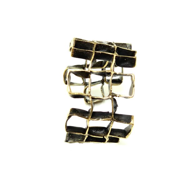 Hand Made Brass Bracelet Plated in Vintage Bronze - SKU# BRN-2038 - Image 4