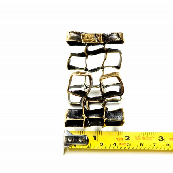 Hand Made Brass Bracelet Plated in Vintage Bronze - SKU# BRN-2038 - Image 3