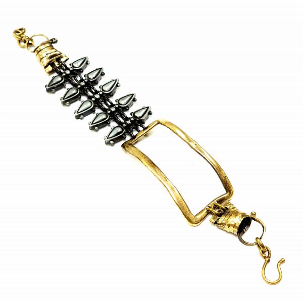 Hand Made Brass Bracelet Plated in Vintage Bronze - SKU# BRN-2040
