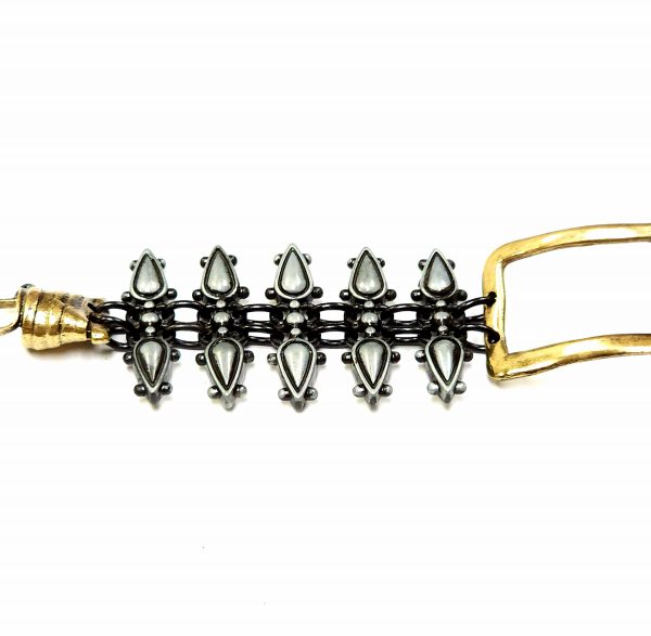Hand Made Brass Bracelet Plated in Vintage Bronze - SKU# BRN-2040 - Image 2