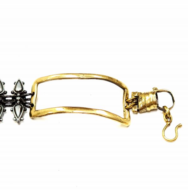 Hand Made Brass Bracelet Plated in Vintage Bronze - SKU# BRN-2040 - Image 3