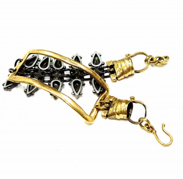 Hand Made Brass Bracelet Plated in Vintage Bronze - SKU# BRN-2040 - Image 6