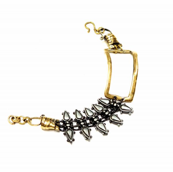 Hand Made Brass Bracelet Plated in Vintage Bronze - SKU# BRN-2040 - Image 5
