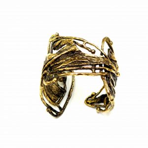 Hand Made Brass Bracelet Plated in Vintage Bronze - SKU# BRN-2044