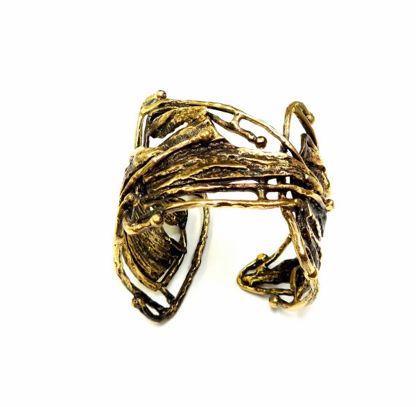 Hand Made Brass Bracelet Plated in Vintage Bronze - SKU# BRN-2044