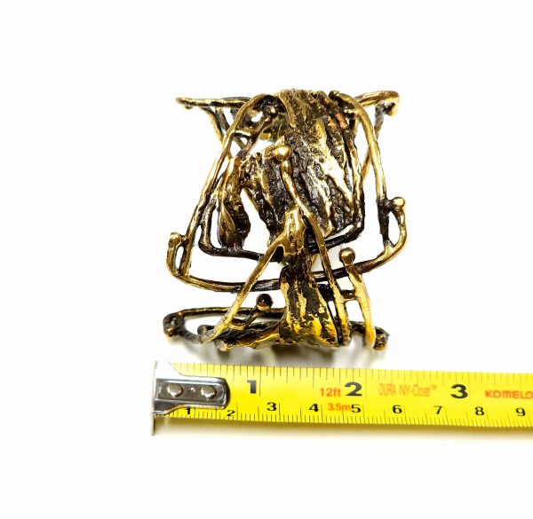 Hand Made Brass Bracelet Plated in Vintage Bronze - SKU# BRN-2044 - Image 3