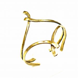 Hand Made Brass Bracelet Plated in Vintage Bronze - SKU# BRN-2051