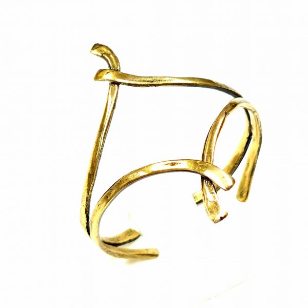 Hand Made Brass Bracelet Plated in Vintage Bronze - SKU# BRN-2051