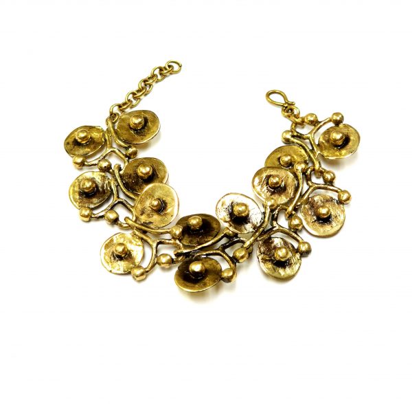 Hand Made Brass Bracelet Plated in Vintage Bronze - SKU# BRN-2052