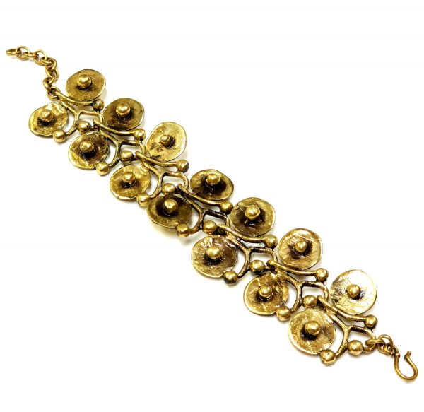 Hand Made Brass Bracelet Plated in Vintage Bronze - SKU# BRN-2052 - Image 2