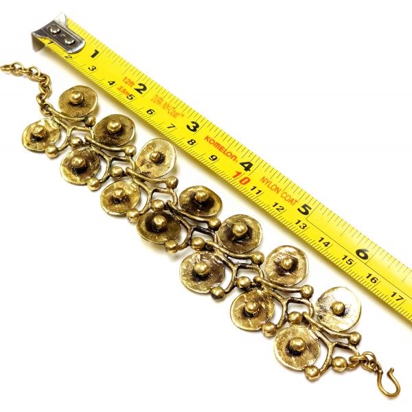 Hand Made Brass Bracelet Plated in Vintage Bronze - SKU# BRN-2052 - Image 3