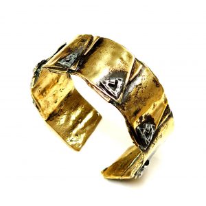 Hand Made Brass Bracelet Plated in Vintage Bronze - SKU# BRN-2060