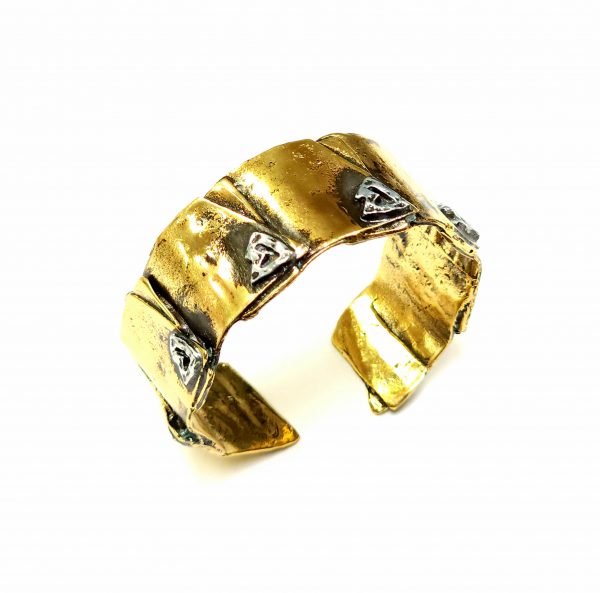 Hand Made Brass Bracelet Plated in Vintage Bronze - SKU# BRN-2060 - Image 2
