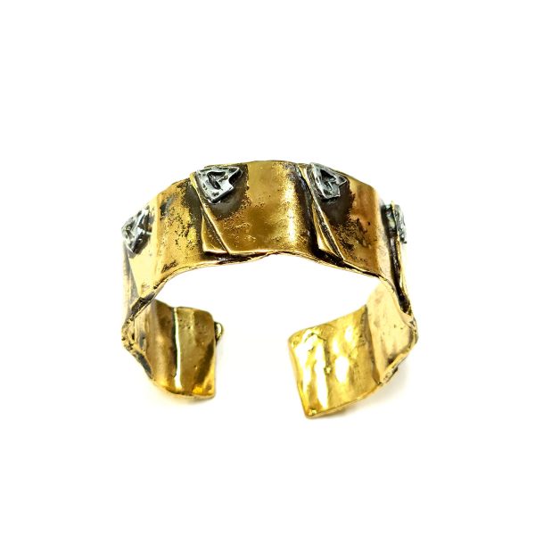 Hand Made Brass Bracelet Plated in Vintage Bronze - SKU# BRN-2060 - Image 3