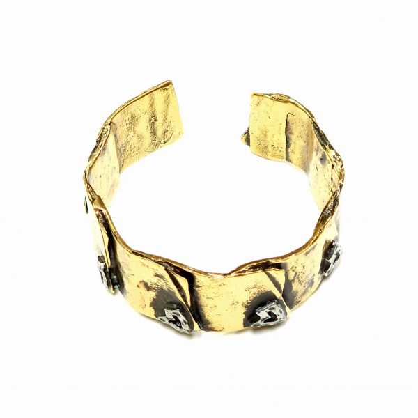 Hand Made Brass Bracelet Plated in Vintage Bronze - SKU# BRN-2060 - Image 4