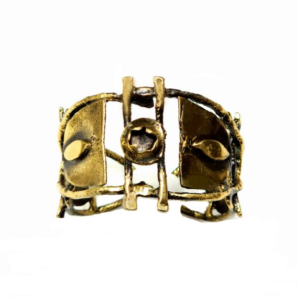 Hand Made Brass Bracelet Plated in Vintage Bronze - SKU# BRN-2061